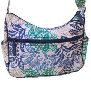 Vera Bradley Quilted 'Santiago' Botanical Satchel Crossbody Utility Tote 8x11